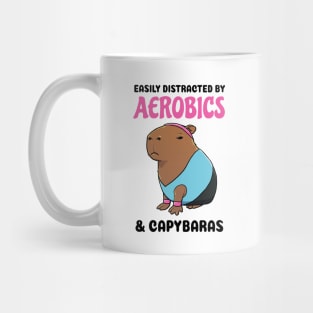 Easily Distracted by Aerobics and Capybaras Mug